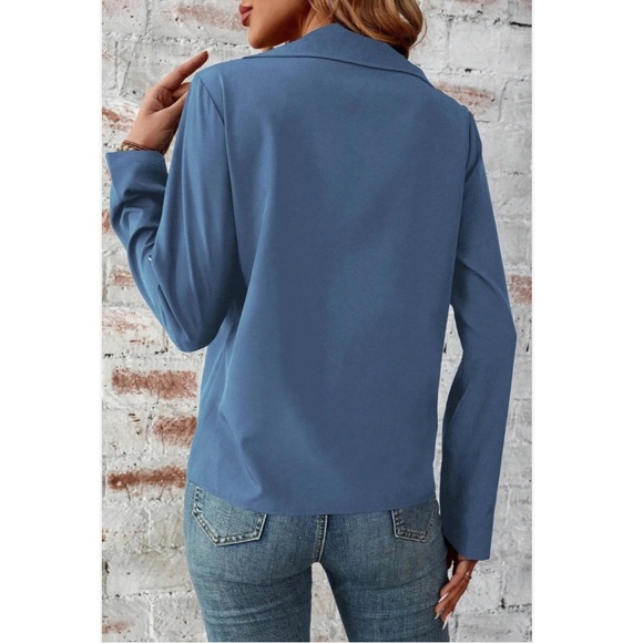 EMERY ROSE Blue Zip Up Jacket M NWOT - Picture 3 of 10